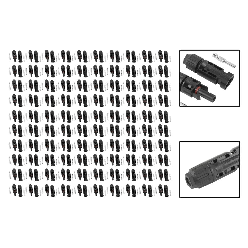 Kit 100 Pares de Conectores MC4 Para Sistemas Fotovoltaico
