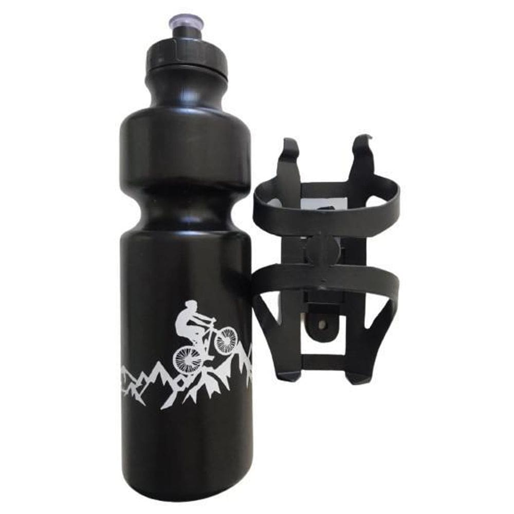 Kit Suporte Caramanhola + Garrafa 750ml Bike Styll Plástico
