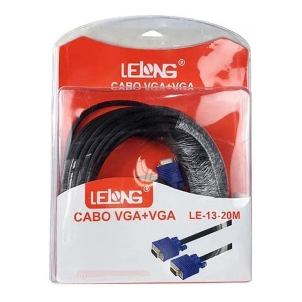 Cabo Lelong Vga X Vga Para Monitores E Projetores Le-13-20M