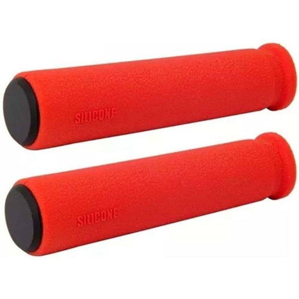 Manopla Absolute Sg2 Silicone Vermelha Trava Preta