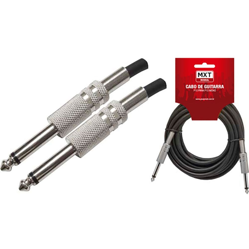 Cabo de Guitarra P10 / P10 Mono 5 Mts