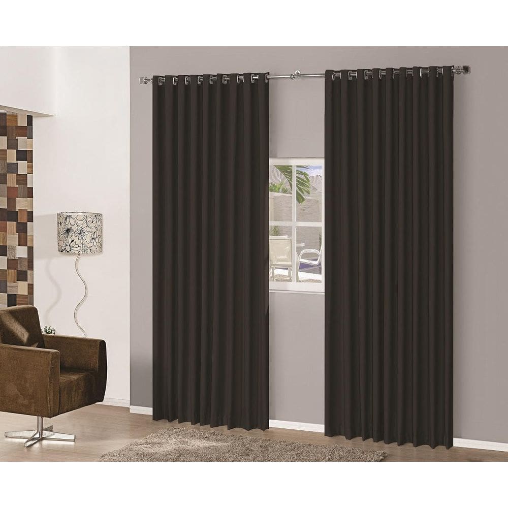 Cortina Blackout Em Tecido 2,00X1,30 Corta Luz Preto