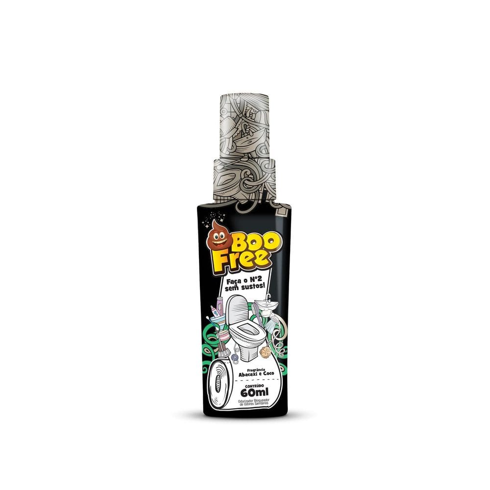 BooFree Bloqueador de Odor Sanitário Abacaxi & Coco 60mL