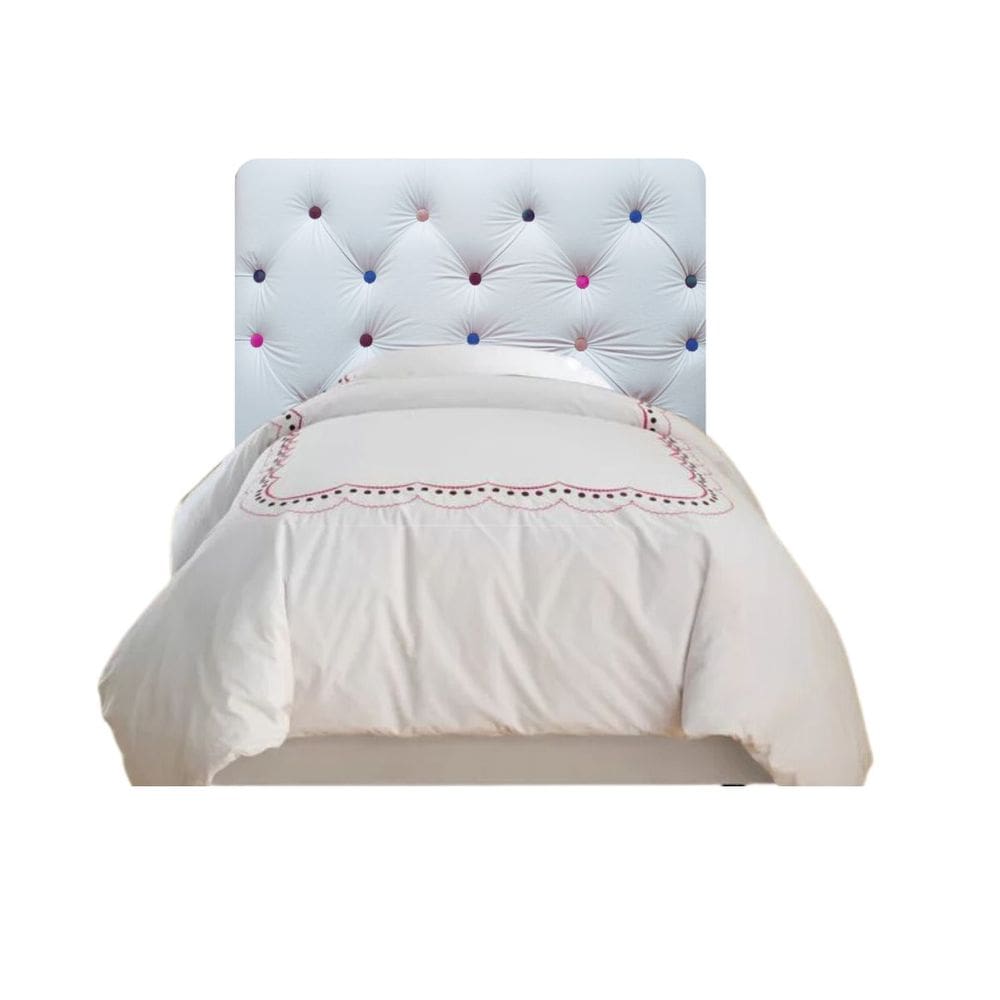 Cabeceira para Cama Box Solteiro Molécula Multicores