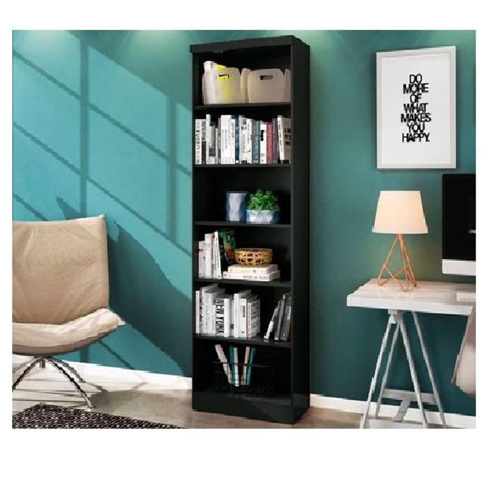 Livreiro / Estante Para Livros - 5 Prateleiras Linus Grafite