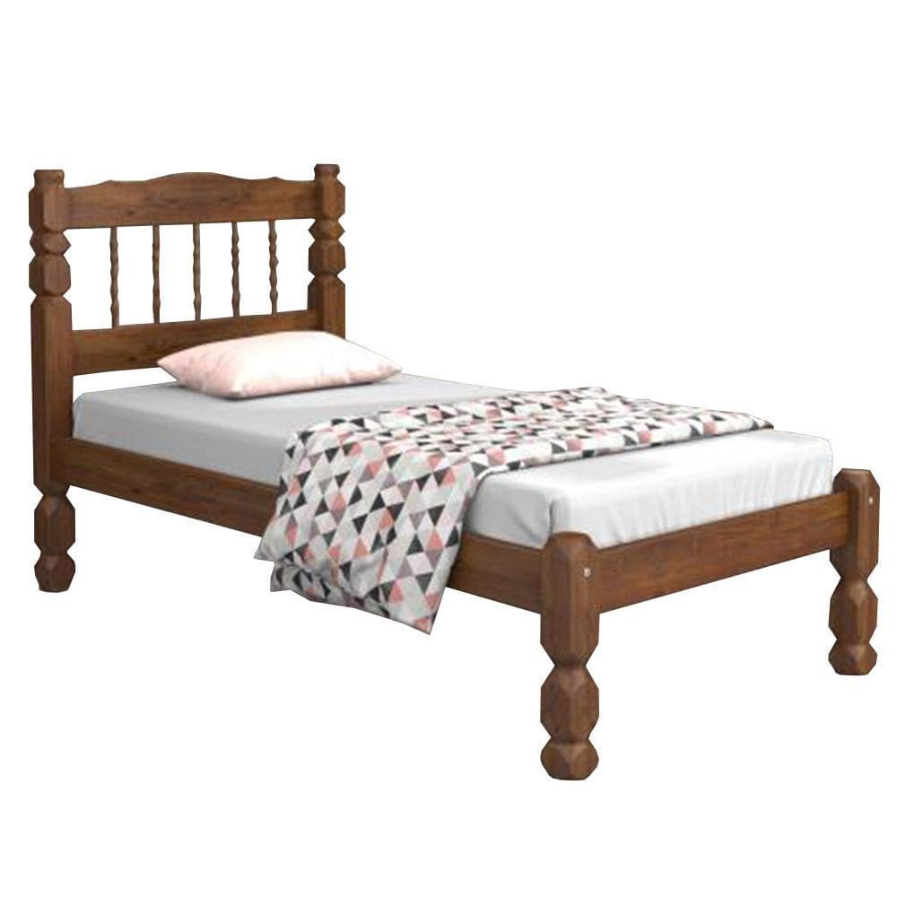 Cama solteiro madeira maciça - PALMO