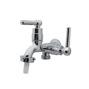 Torneira Jardim Tanque Máquina Metal Cromada Duas Saídas 1/4