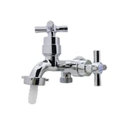 Torneira Pia Tanque Maquina Duas Saídas C/ Bico Cromado Abs