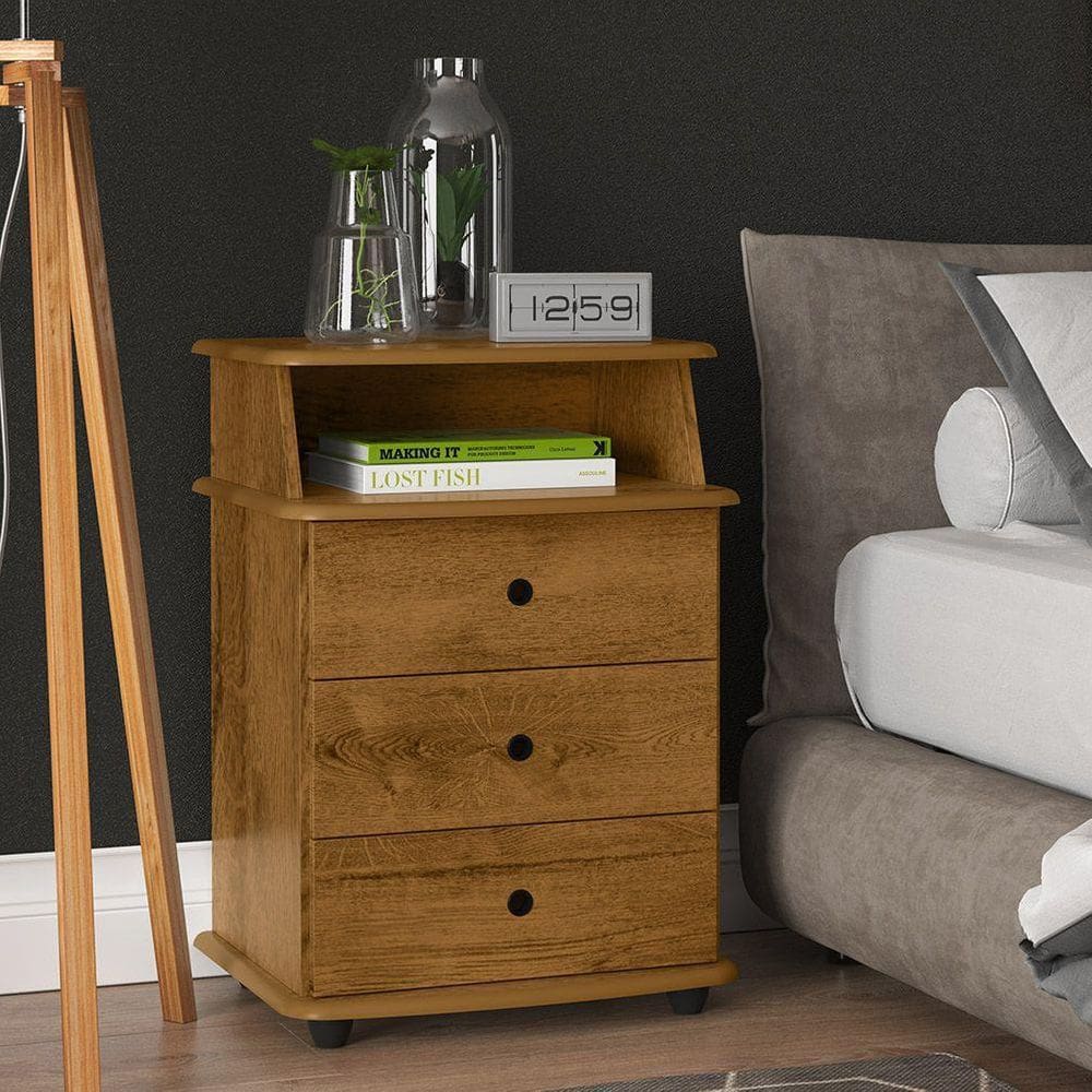 Mesa De Cabeceira Marrom - Luxo 3