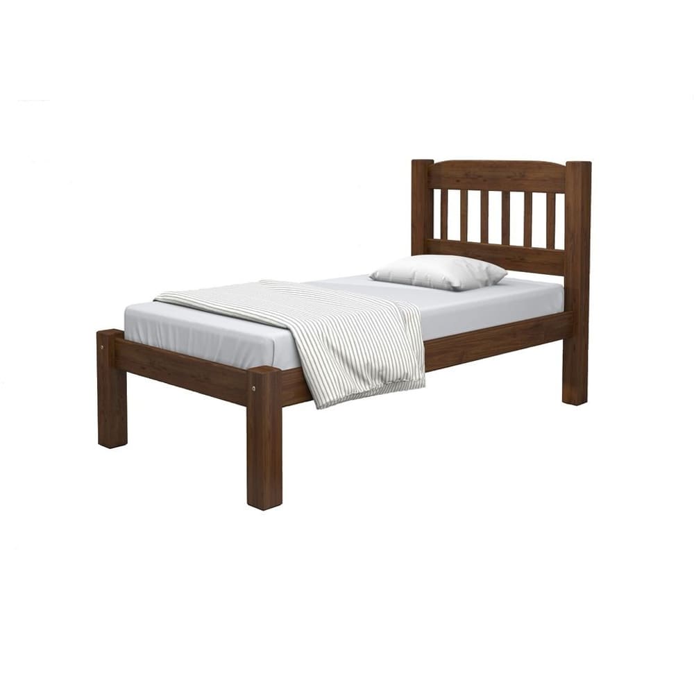 Cama Solteiro De Madeira Maciça Italia Saimys Cast