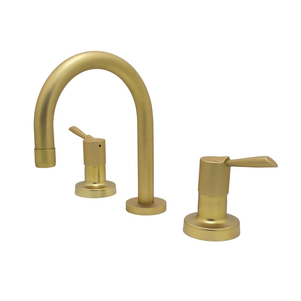 Torneira Pia Misturador Banheiro Mesa Dourado Fosco Luxo 1/4