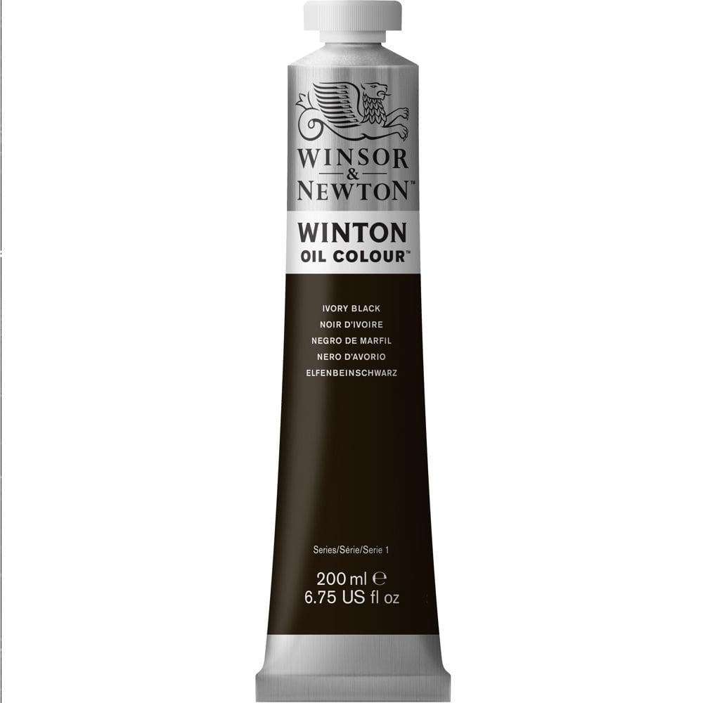 Tinta óleo Winsor & Newton Winton 200ml 331 Ivory Black 1437331 1 ed