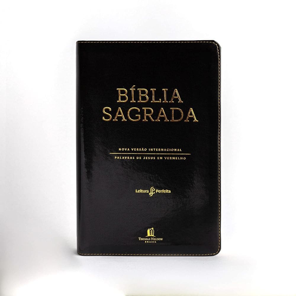 Bíblia Sagrada NVI Preta Leitura Perfeita - Letras Vermelhas
