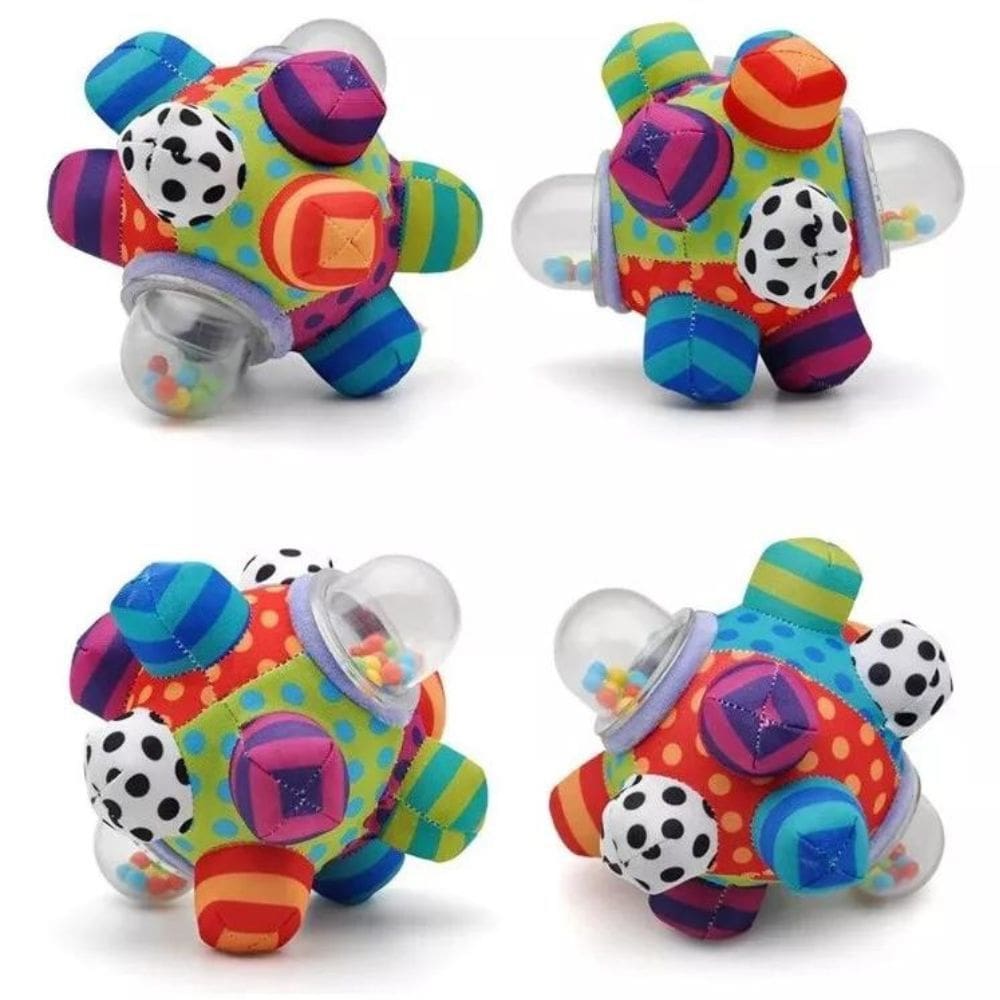 Bola Chocalho Macio Minha Primeira Bola Brinquedo Sensorial Para Bebês