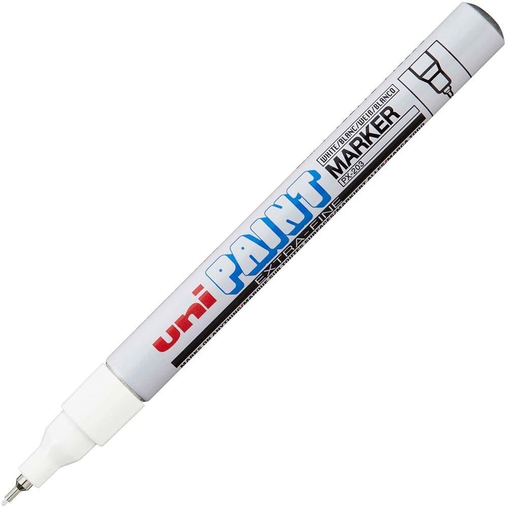 Marcador Permanente Uni Paint Uni-Ball Branco Extra Fino PX-203