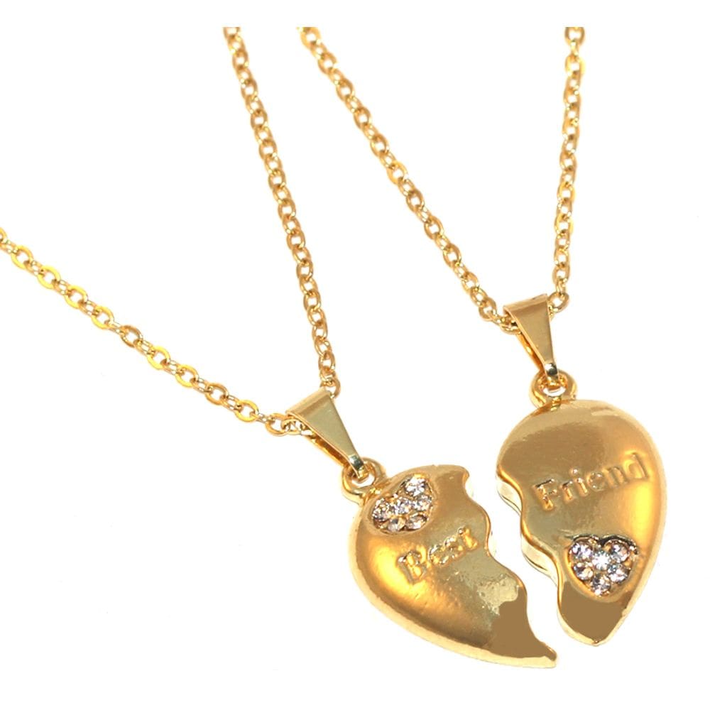 Colar Amizade Eternas Best Friends Amigas Folheado Ouro 18k