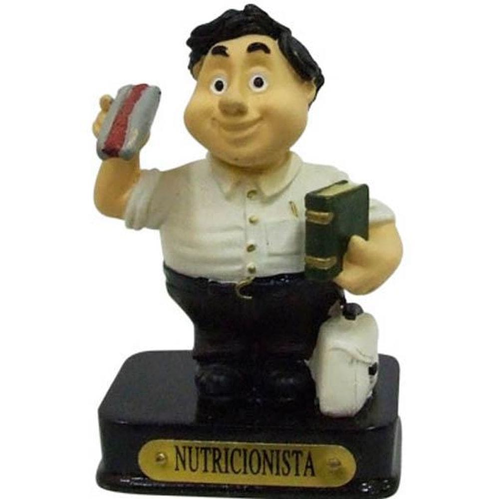 Miniatura Em Resina Nutricionista Homem 8Cm