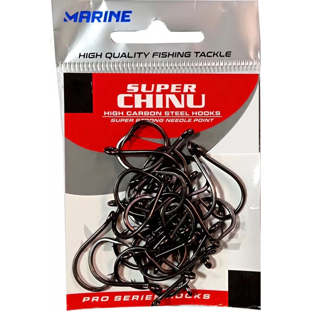 Anzol Marine Sports Super Chinu 04 Black Nickel 50 Pçs