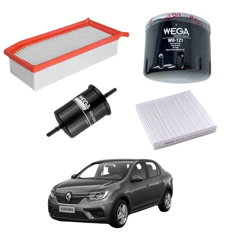 Kit Filtros Òleo Renault  Logan 2017 A 2024 WKL264 Wega