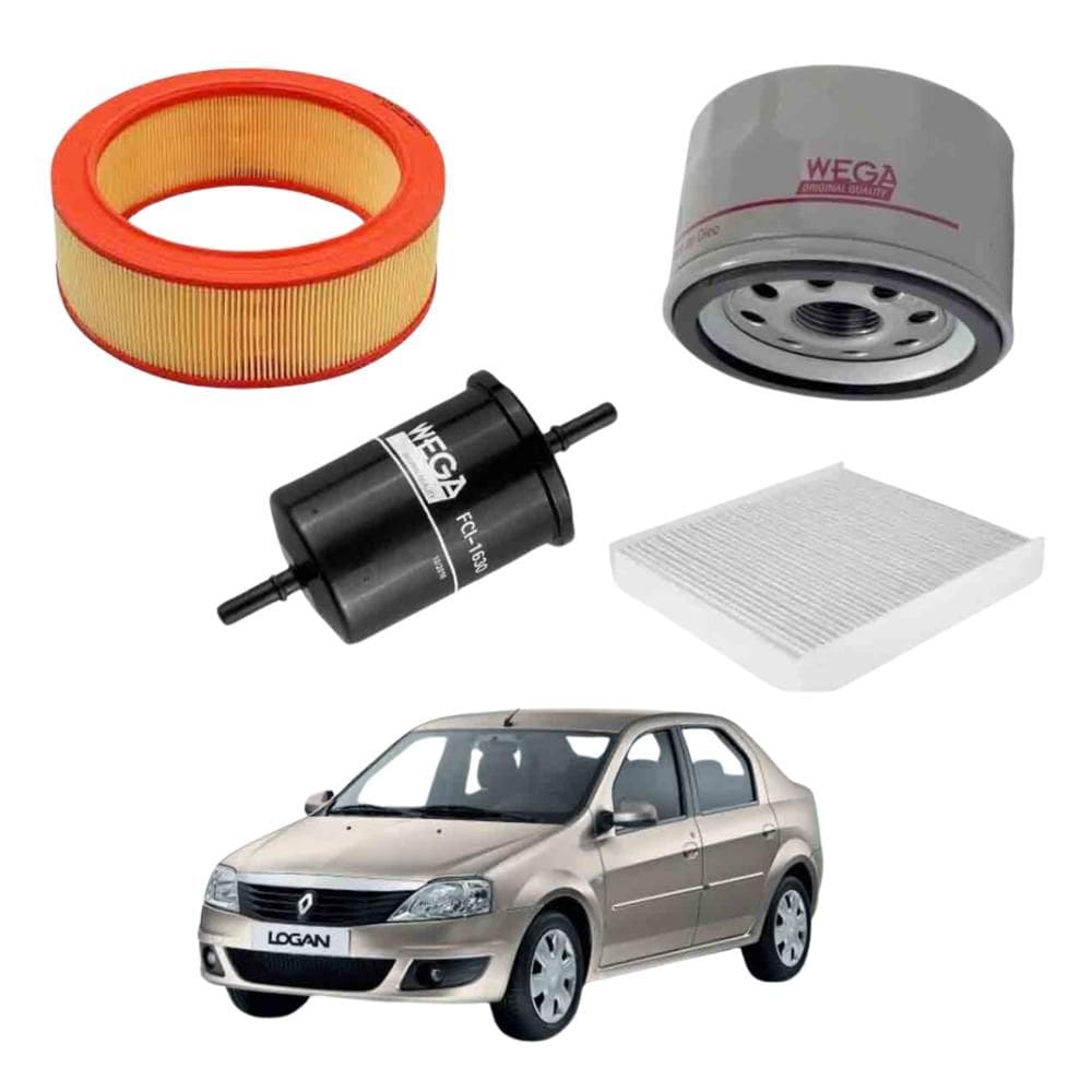 Kit Filtros Óleo Renault Logan 2008 A 2012 WKL268 Wega