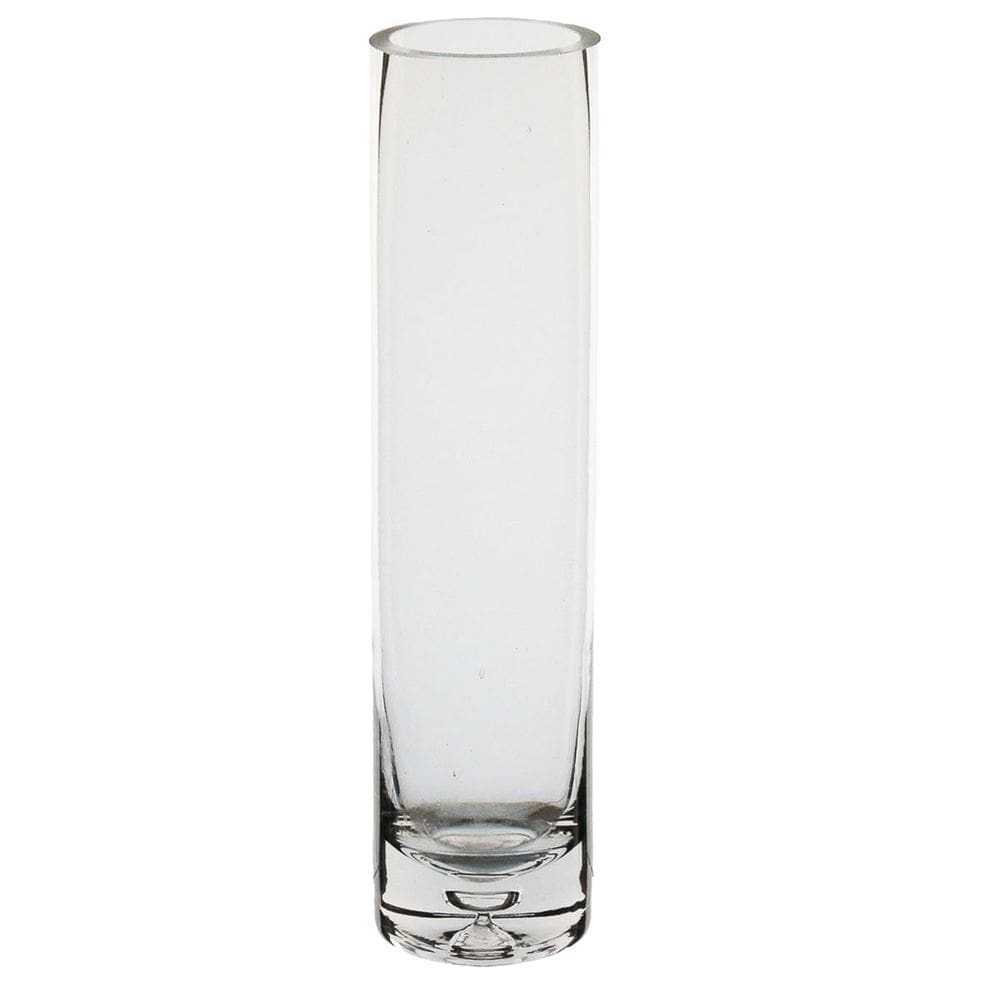 VASO DECORATIVO ENFEITE CASA TUBO HOME&CO VIDRO 25x6x6cm TRANSPARENTE