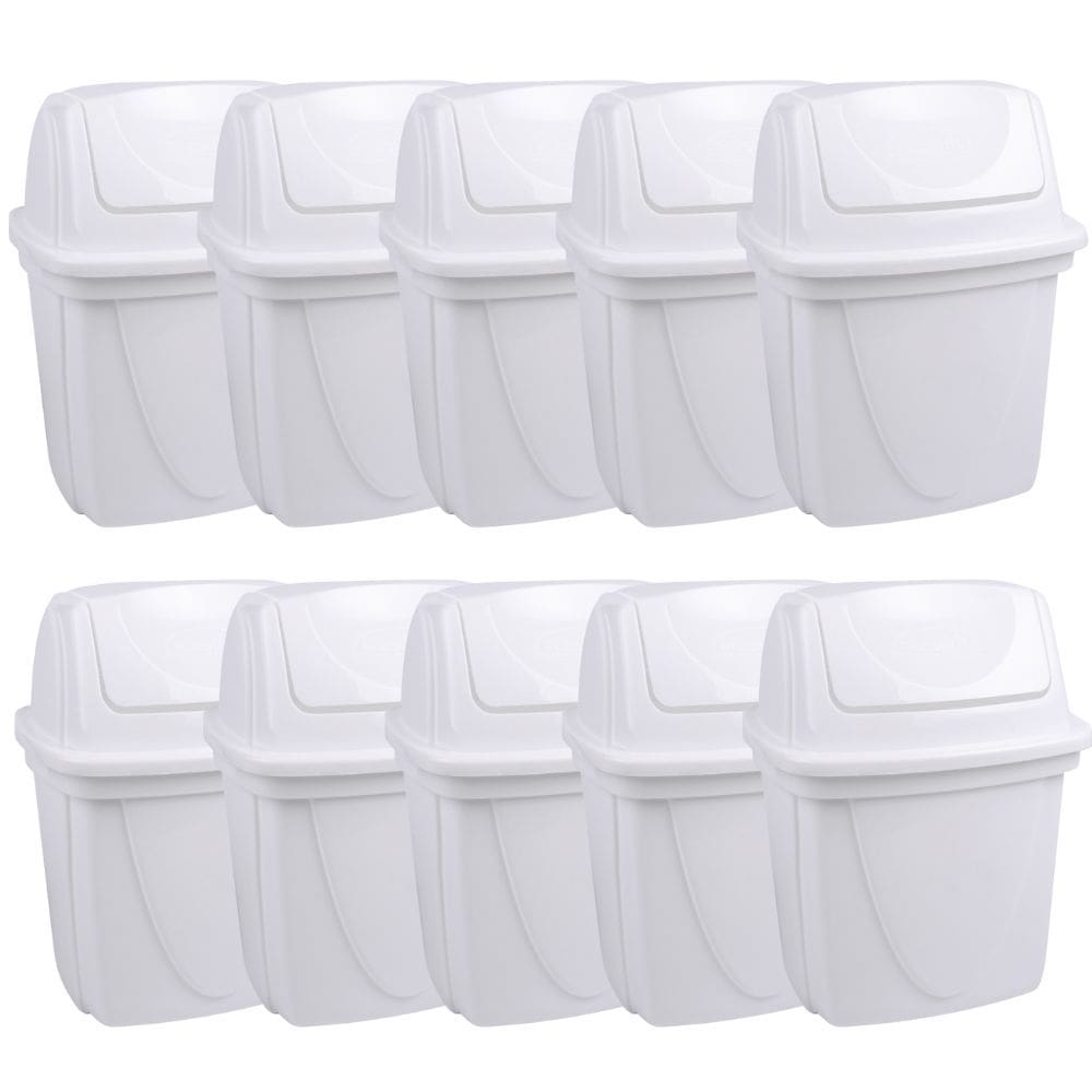 Lixeira basculante para pia 4,9 litros com 10 unidades Plasutil ref.3732