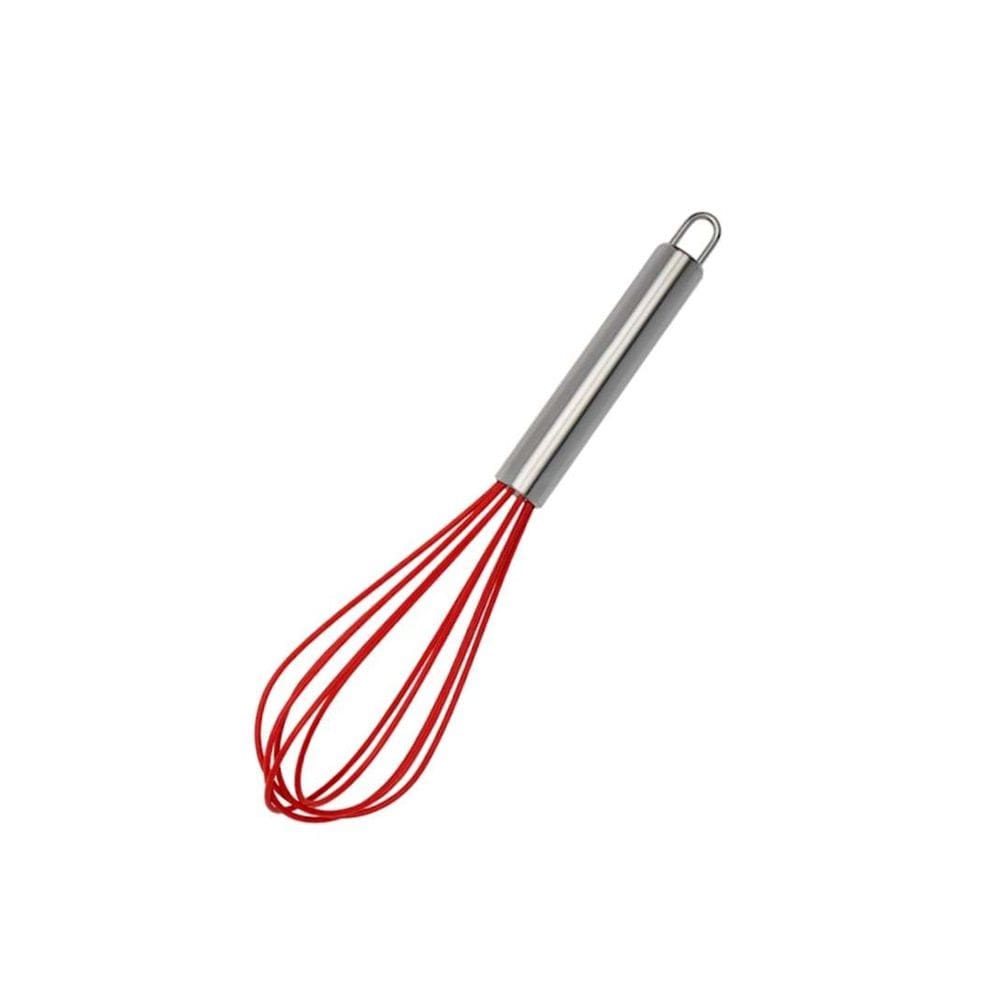 Batedor em Silicone Vermelho 30,5 Cm