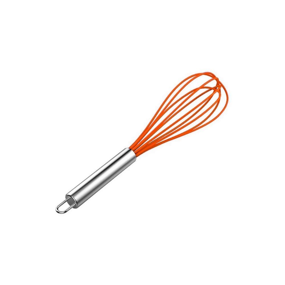 Batedor em Silicone Laranja 25,5 Cm