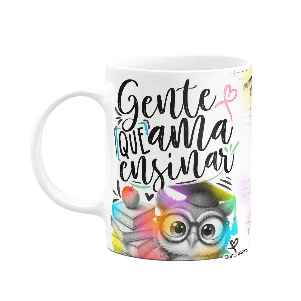 Caneca Professor coruja - Gente que ama ensinar