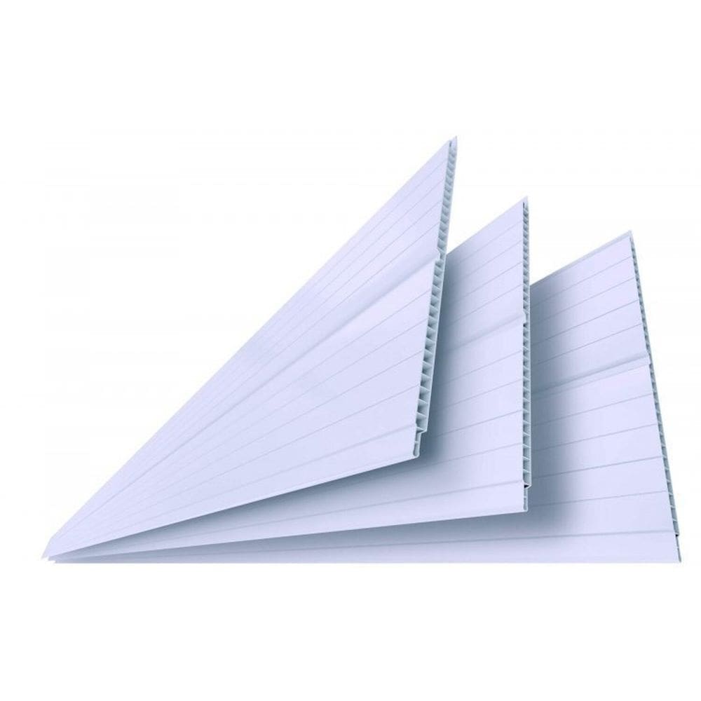 Kit 5 Caixas com 30 M² Forro de Pvc Polifort 8mm X 20cm X 3m m² Branco Gelo