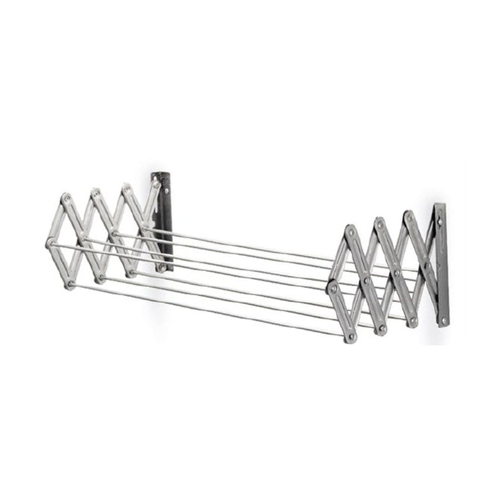 Varal Sanfonado Parede Apartamento Retrátil 600mm Acbt Aço
