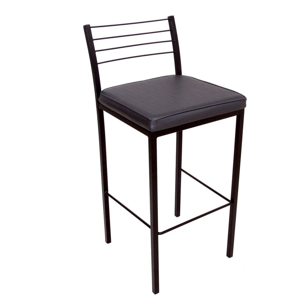 Banqueta Estilo Industrial Egeu Ambiente Principal Escritório Preto