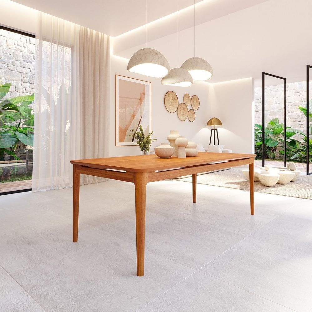 Mesa de Jantar 8 Lugares 210cm Miriti Cabecasa Madeiramadeira Caramelo