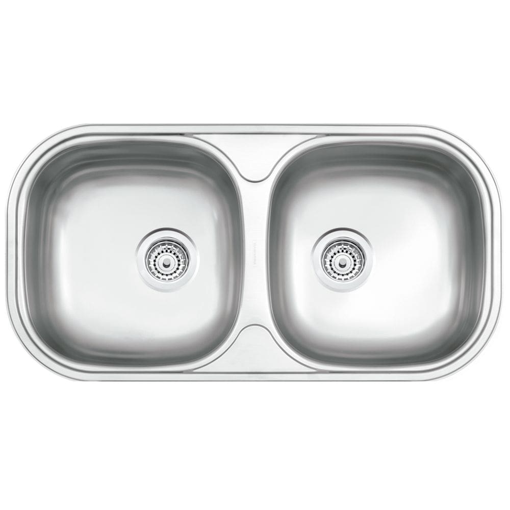 Cuba Dupla de Sobrepor Isis Aço Inox Acetinado 2C 34 BS - Tramontina 94032/102