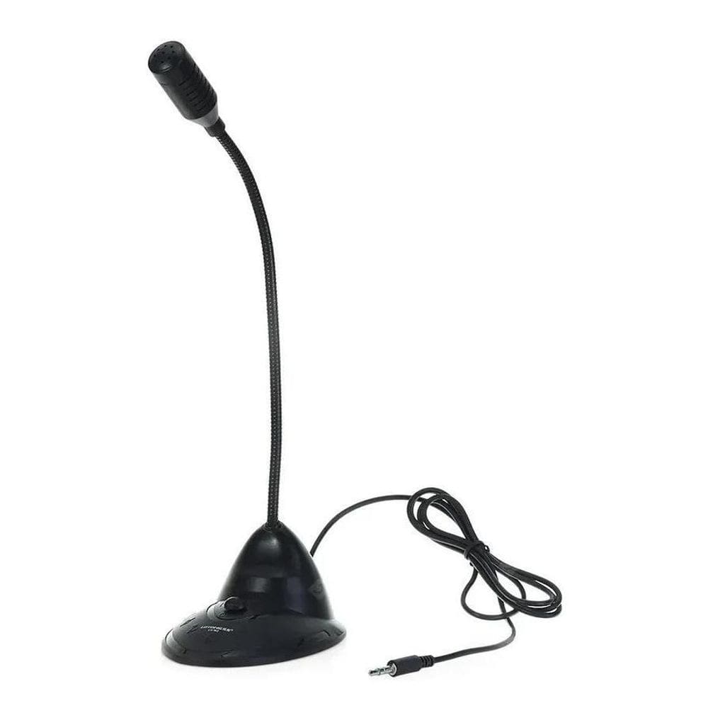 Microfone Multimídia Pratico De Mesa Preto Base Lh-M2 Lotong