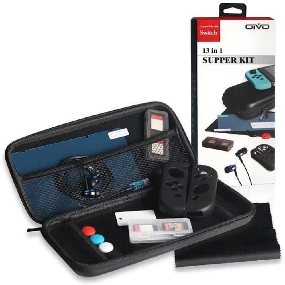 Capa Nintendo Switch Kit 13 In 1 Case Pelicula - Oivo