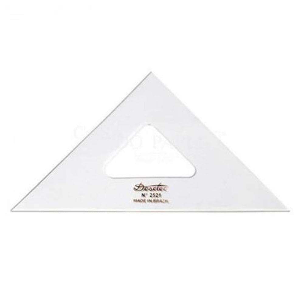 Esquadro Acrlico 21Cm X 45 Graus Sem Escala 2521 - Trident