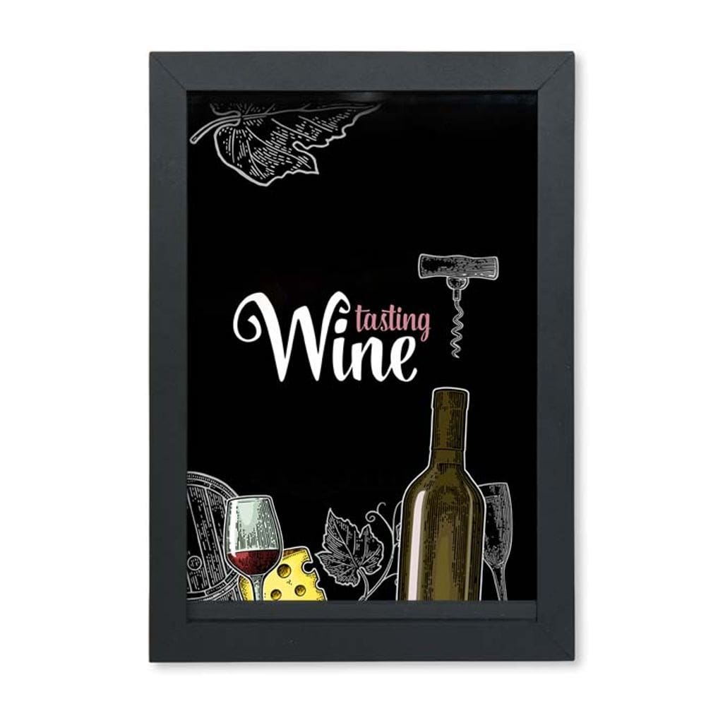 Quadro Porta Rolhas/Tampinhas Com Tema Vinhos Wine  QPR019