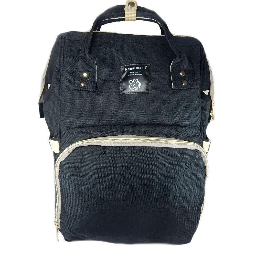 Mochila Maternidade Impermeável Bebê Preta Bolsa 1005