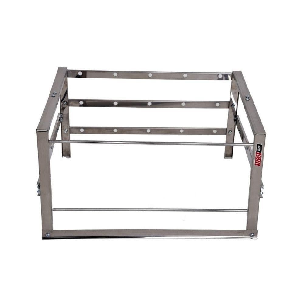 Suporte 5 Espetos Inox Churrasqueira Alvenaria Issi Grill