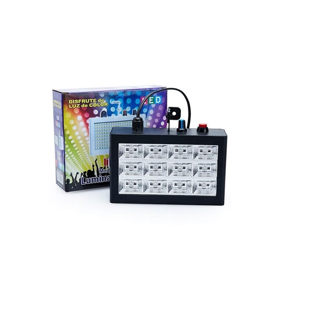 Strobo com 12 leds 15w ritmico iluminação de festas
