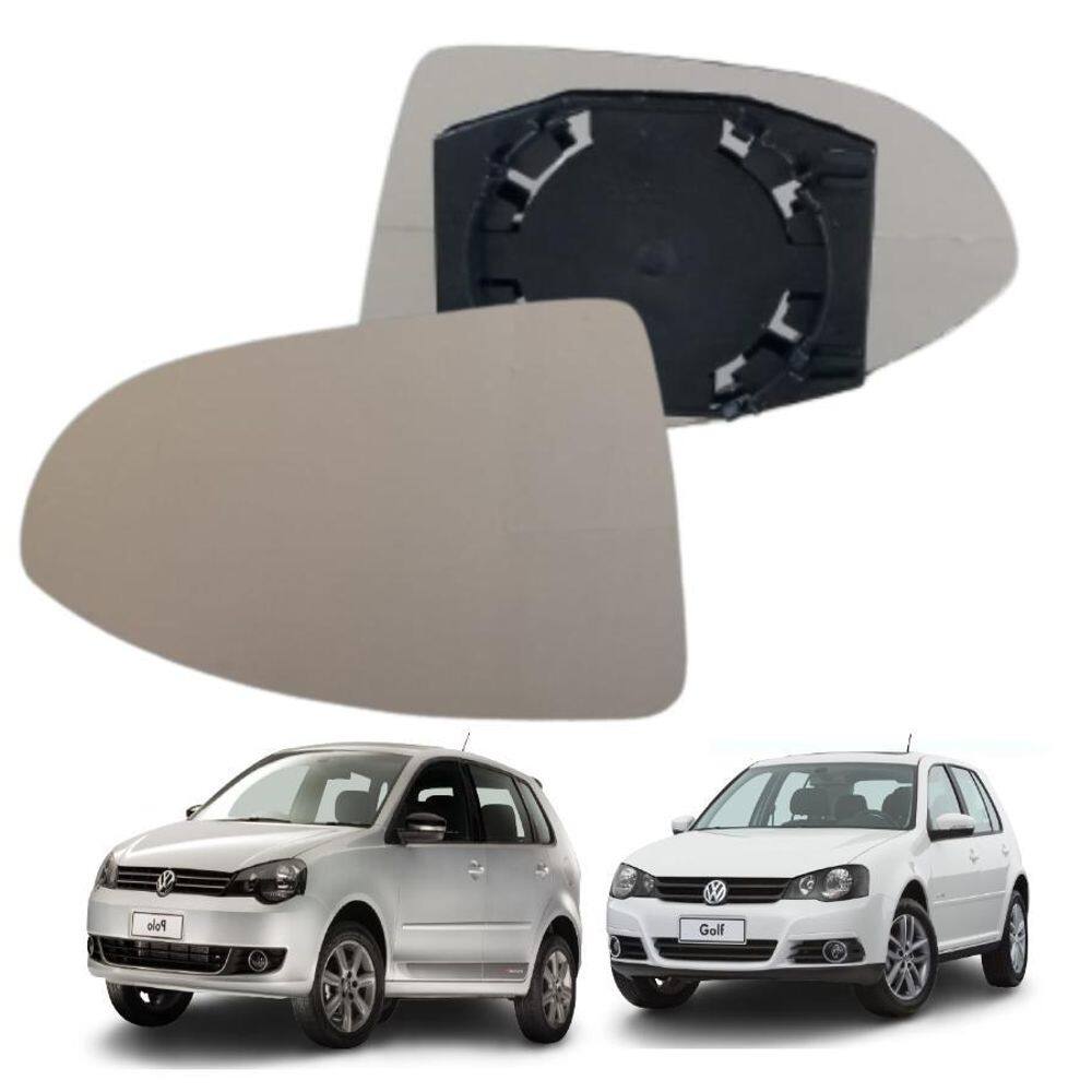 Lente Retrovisor Com Base Golf Polo 12-14 Lado Esquerdo