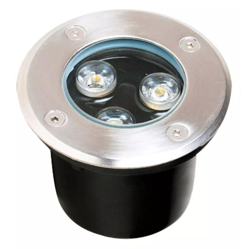 Lâmpada de Chão Spot LED 3W Bco Frio à Prova d`Água Embutir