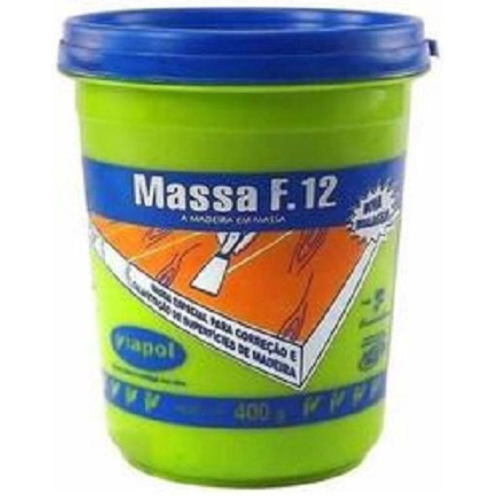 Massa para Correção de Madeira Viapol F12 Marfim 400 gr