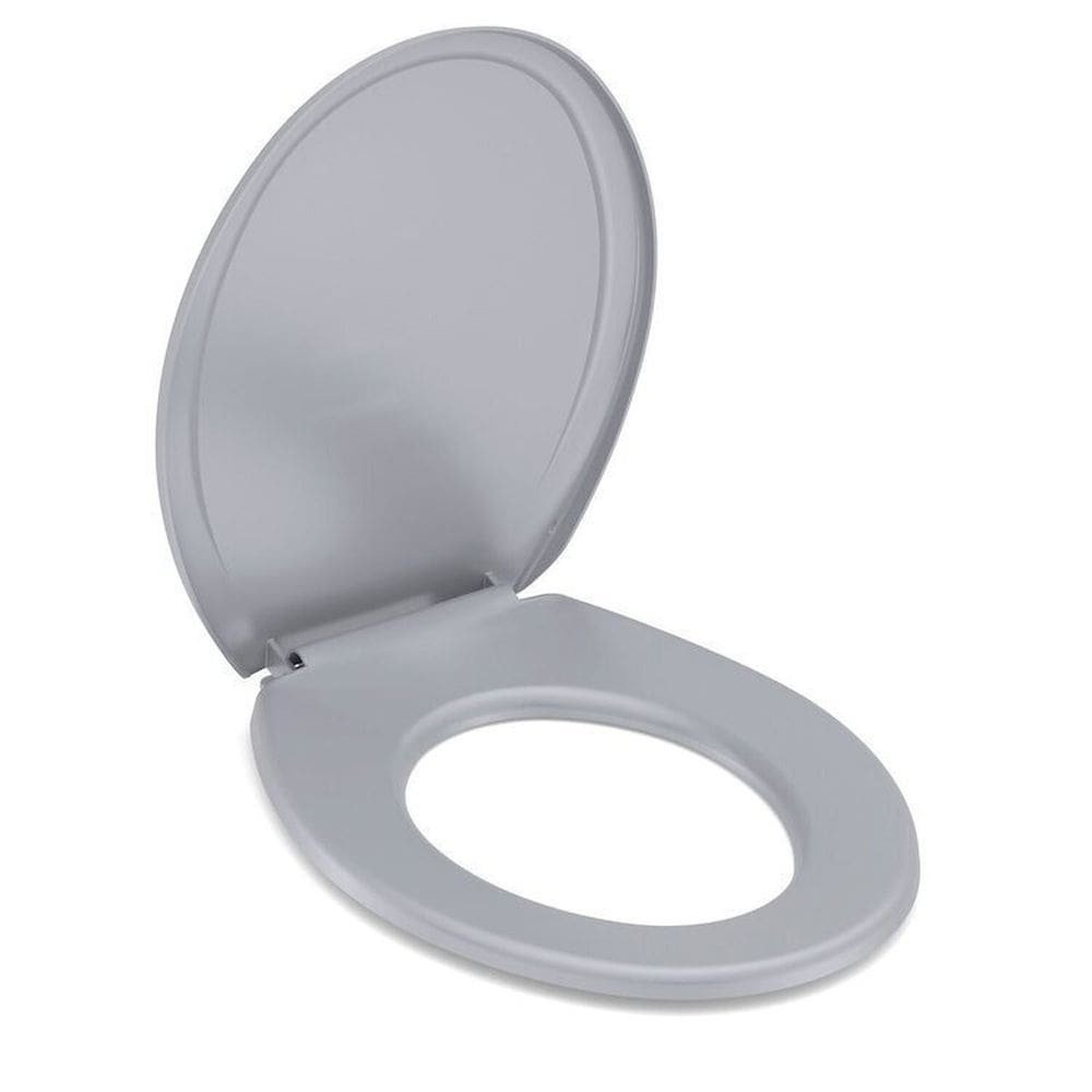 Kit 3 Assentos único Universal Multimarcas Roca Cinza Cromo