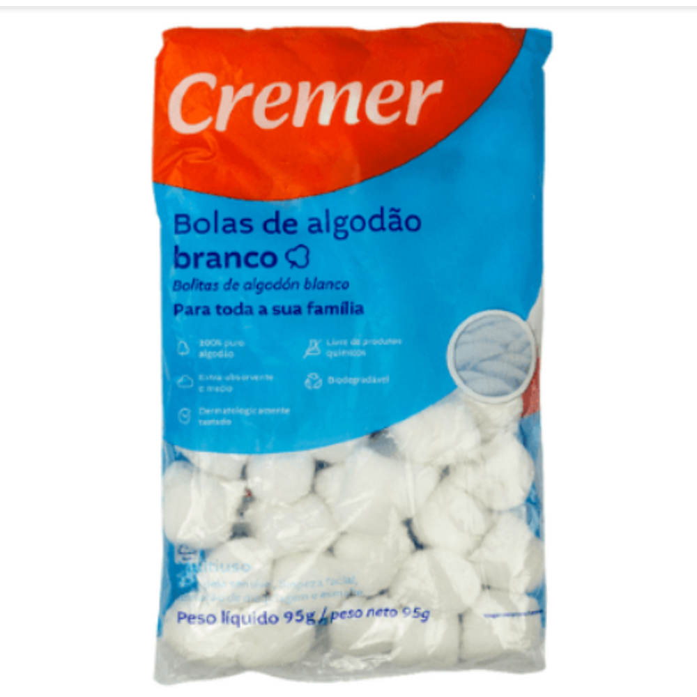 Algodão em Bolas Cremer 95g Cremer 95g