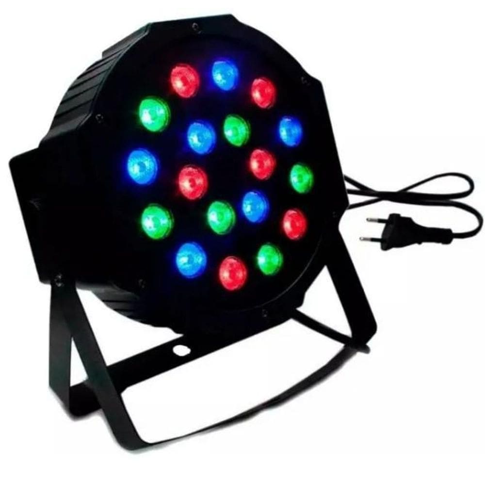 Canhão LED 18 Leds RGB Bivolt - Iluminação Festa