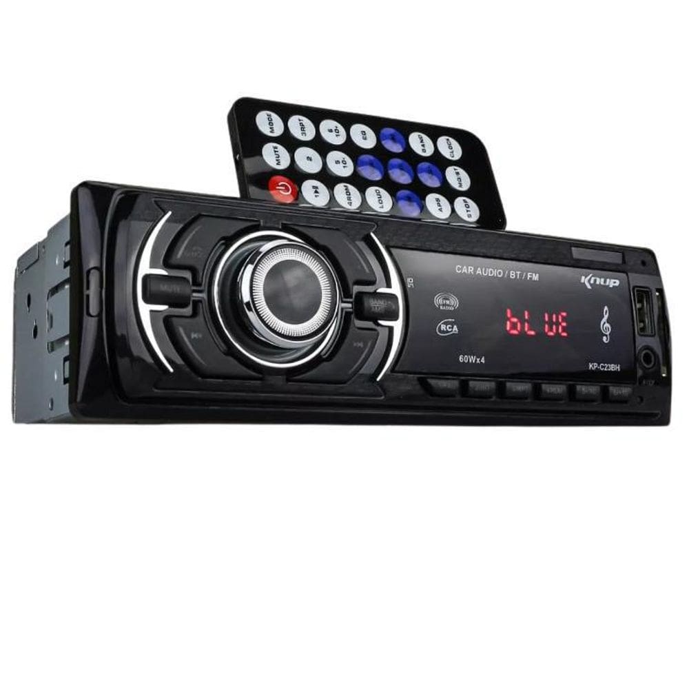 Som Automotivo Radio Knup Bluetooth Mp3 Usb Sd Controle Remo