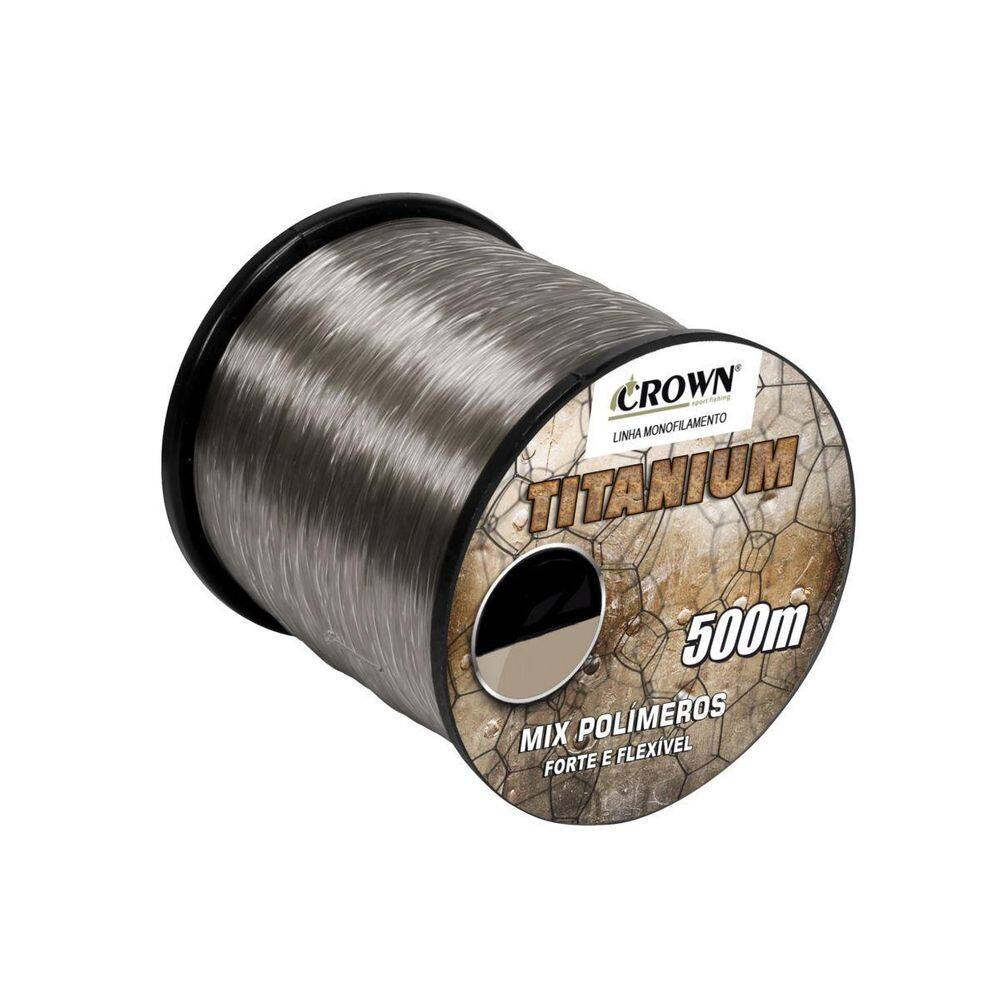 Linha Titanium  Nylon  0.37Mm Crown 500Mts