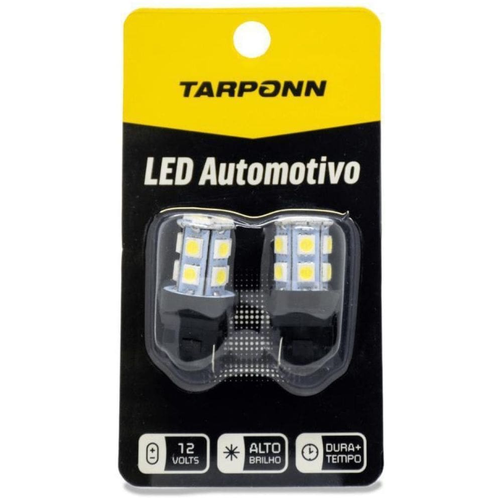 Par Lâmpada Led Ré Traseira Freio T20 1Polo 13 Leds